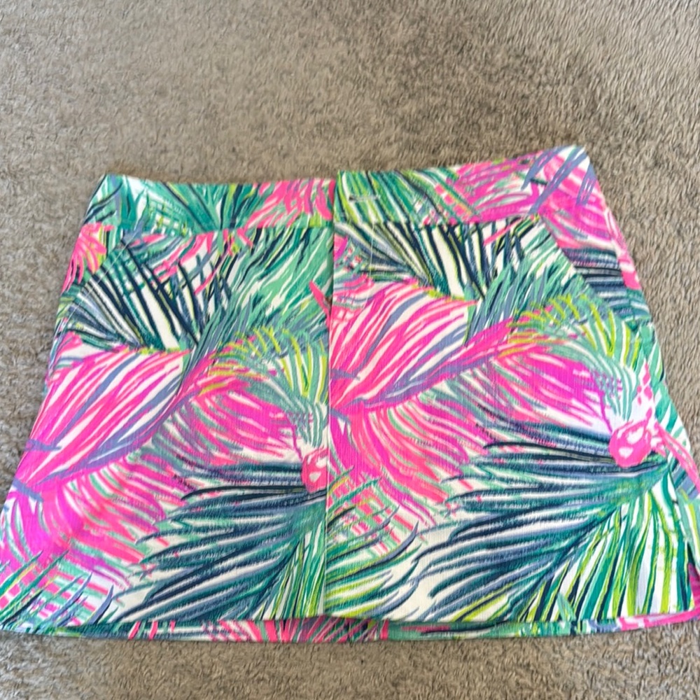 Lilly Pulitzer Tropical Print Mini Skirt